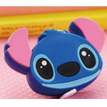 Cute cartoon art silicone soft mini measure tape keychain